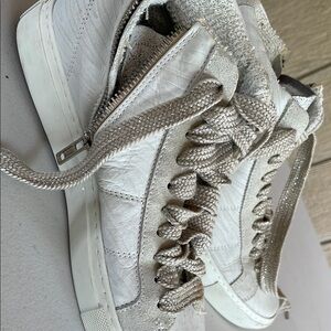 P448 White High-Top Sneakers Classic Design